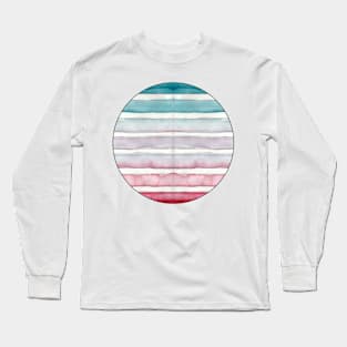 Red and Teal Make Lavender Long Sleeve T-Shirt